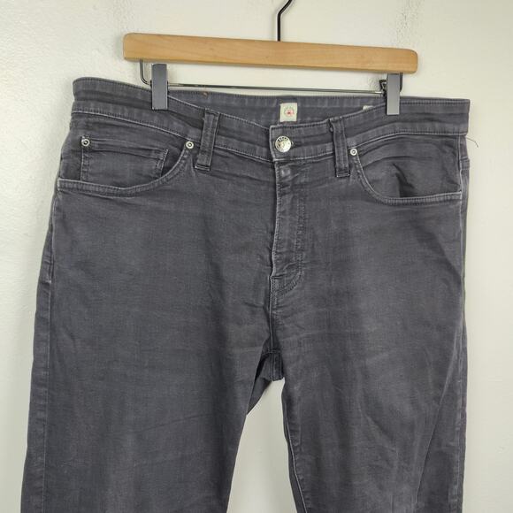 Jake Agave‎ Rocker The Slim Straight jeans Mens 38 Black Lightweight Stretch - Picture 2 of 13